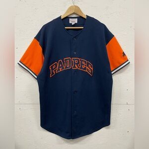 Vintage STARTER San Diego Padres MLB Jersey, Size XL - Navy, Orange